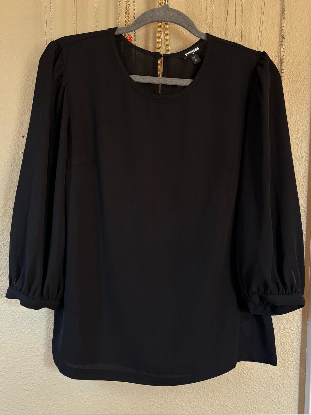 Express Black Blouse